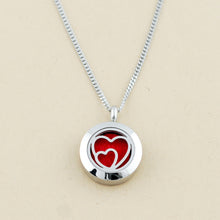 Double Heart Mini Pendant Necklace
